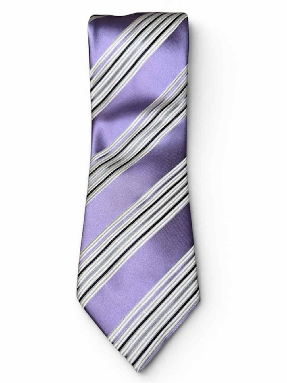 Men's Donald J. Trump Lavender Striped Tie - Polished Formal Accessory
